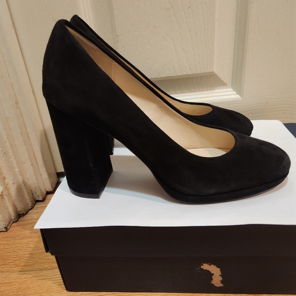 Cole Haan Renner Grand Pump Suede Block Heel - Picture 6 of 8